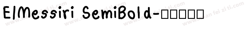 EIMessiri SemiBold字体转换